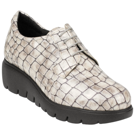 Zapato Piel Charol Gris Plantilla Extraíble Doctor Cutillas 89553