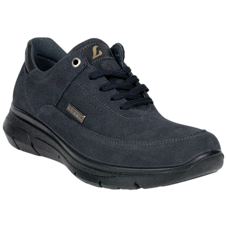 Zapato Piel Nobuck Azul Marino Cordones Waterproof Luisetti 36102NO-W