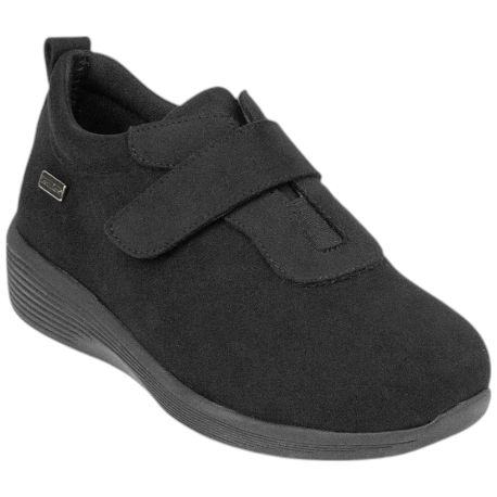 Zapato Waterproof Negro Licra Adaptable Cuña Baja Plantilla Extraíble Doctor Cutillas 82626