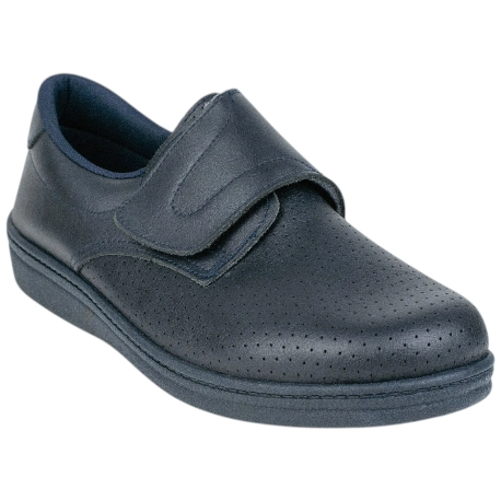 Zapatos de Trabajo Hombre Cerrado Calado Azul Marino Percla 293